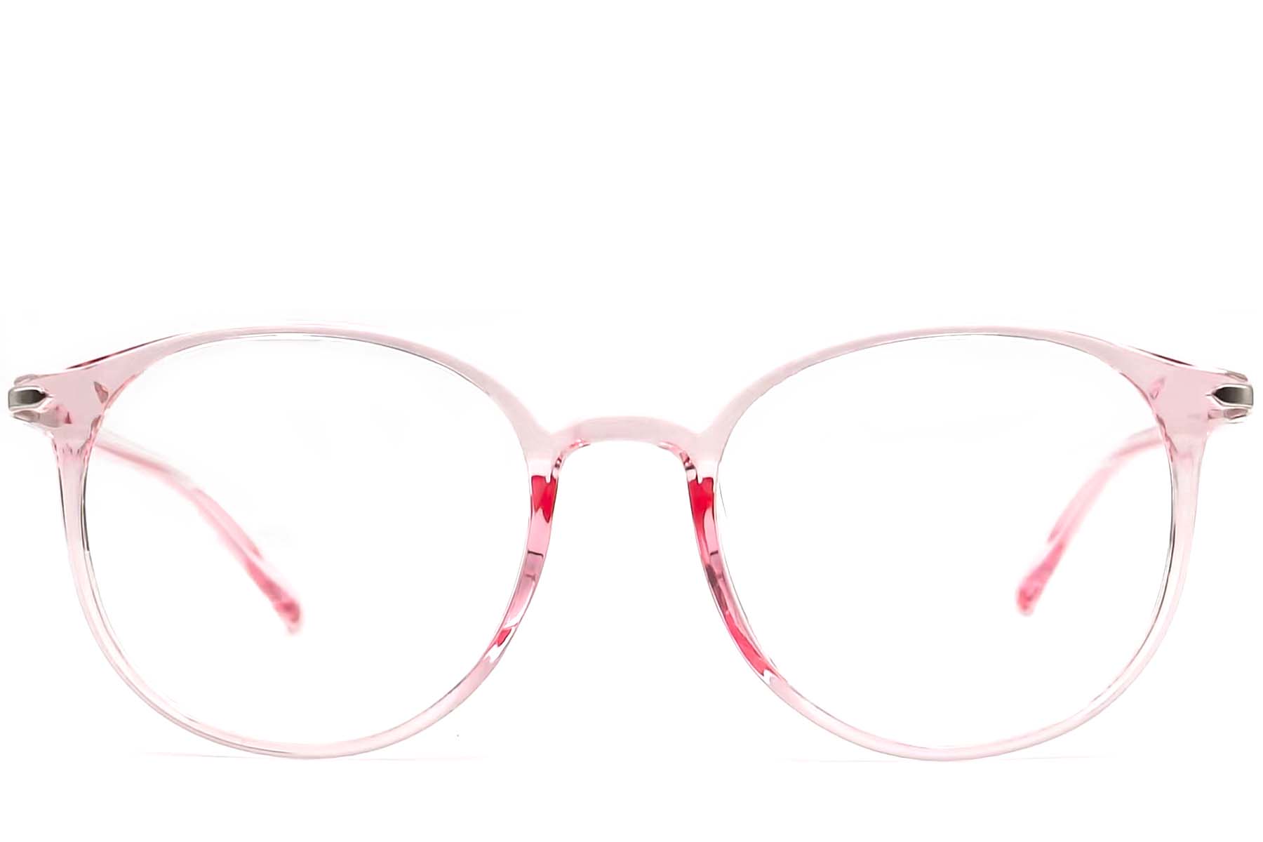 BS0406-0305_Pink_Oval_TR90_Glasses_front