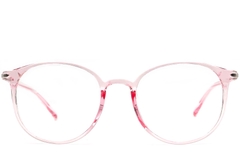 BS0406-0305_Pink_Oval_TR90_Glasses_front