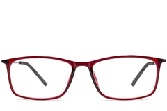 BS0406-0308_Red_Rectangular_Ultem_Glasses_front