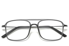 BS0406-0313_Grey_Aviator_Ultem_Glasses_front