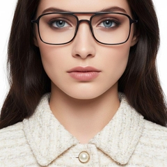 Aviator Grey Ultem Glasses #BS0406-0313