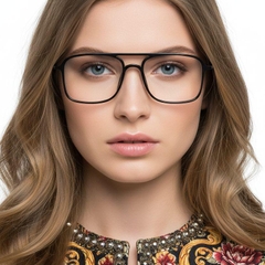 BS0406-0314_Black_Aviator_Ultem_Glasses_model