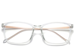 BS0406-0316_Transparent_Rectangular_Ultem_Glasses_front