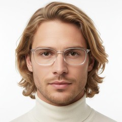 Lunettes rectangulaires transparentes en Ultem #BS0406-0316
