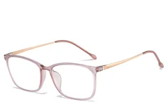 Rectangular Pink Ultem Glasses #BS0406-0317