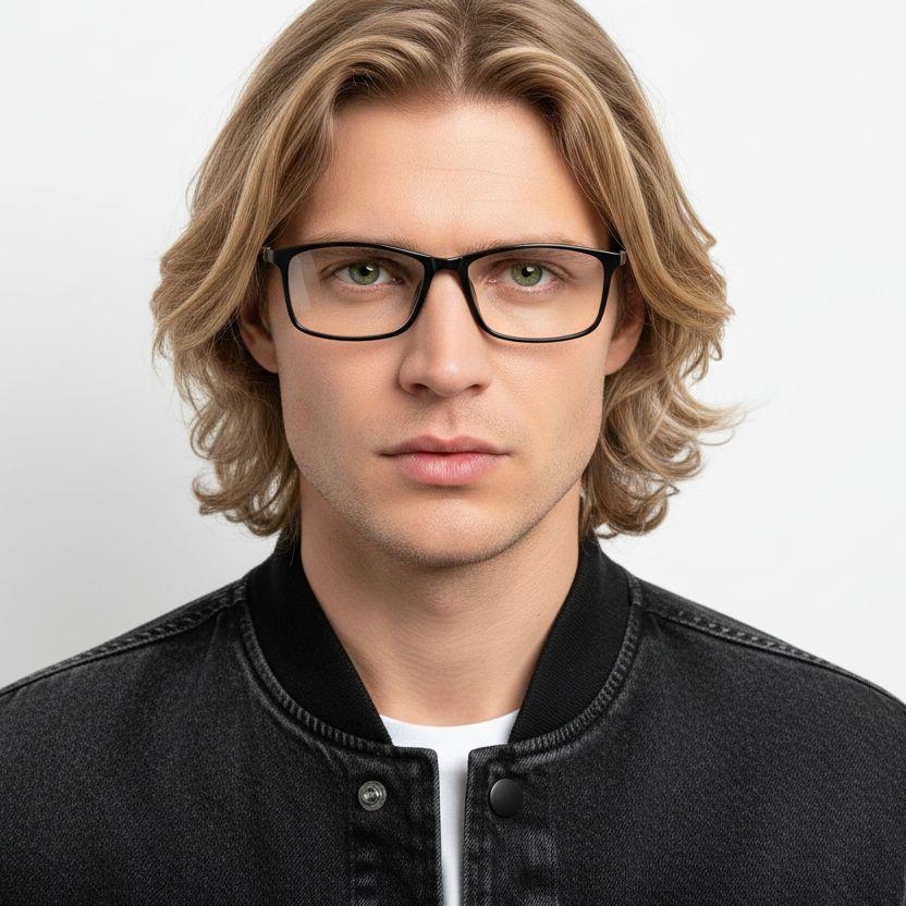 Rectangular Black Ultem Glasses #BS0406-0318