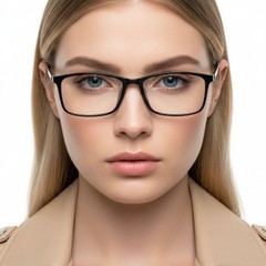 BS0406-0318_Black_Rectangular_Ultem_Glasses_model