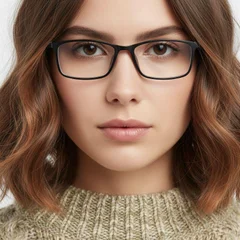 BS0406-0319_Black_Rectangular_Ultem_Glasses_model