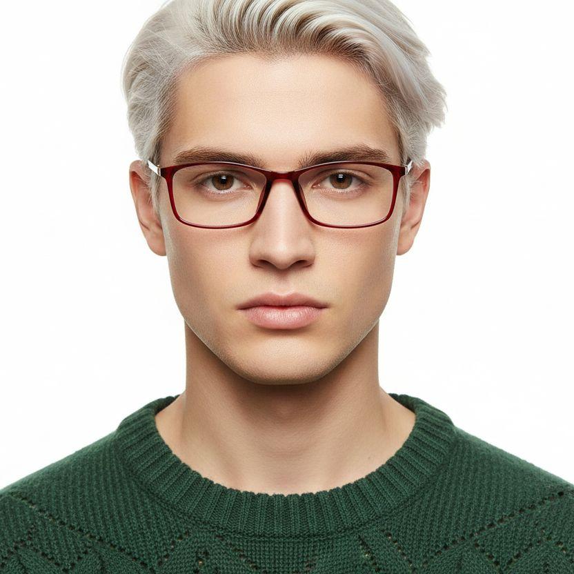 Vasos Ultem rectangulares rojos #BS0406-0320