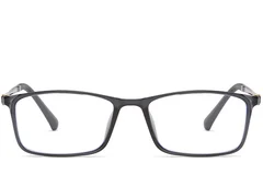 BS0406-0321_Grey_Rectangular_Ultem_Glasses_front