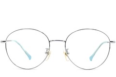 BS0406-0326_Silver_Oval_Titanium_Glasses_front
