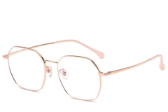 Geometric Pink Titanium Glasses #BS0406-0332