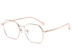 Geometrische rosa Titanbrille #BS0406-0332