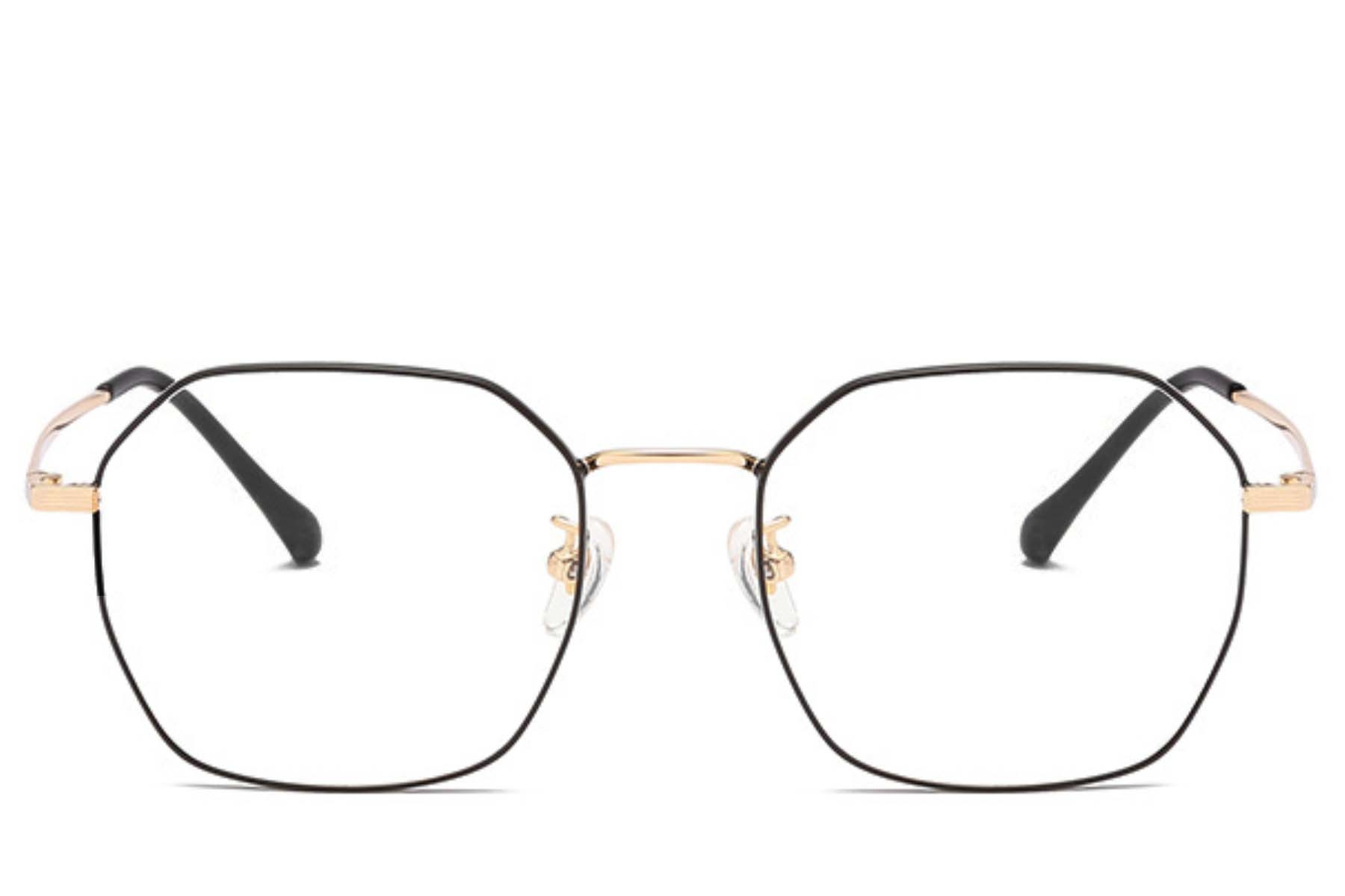 BS0406-0333_Golden_Geometric_Titanium_Glasses_front