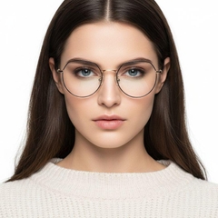 Geometric Golden Titanium Glasses #BS0406-0335