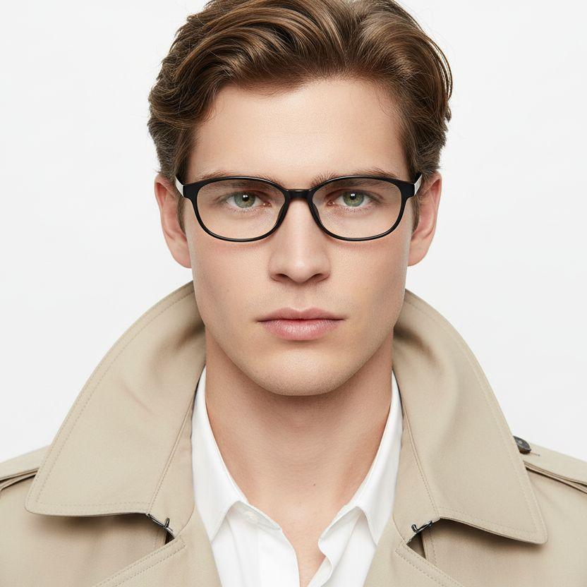 Oval Black TR90 Kids Glasses #BS0406-0343