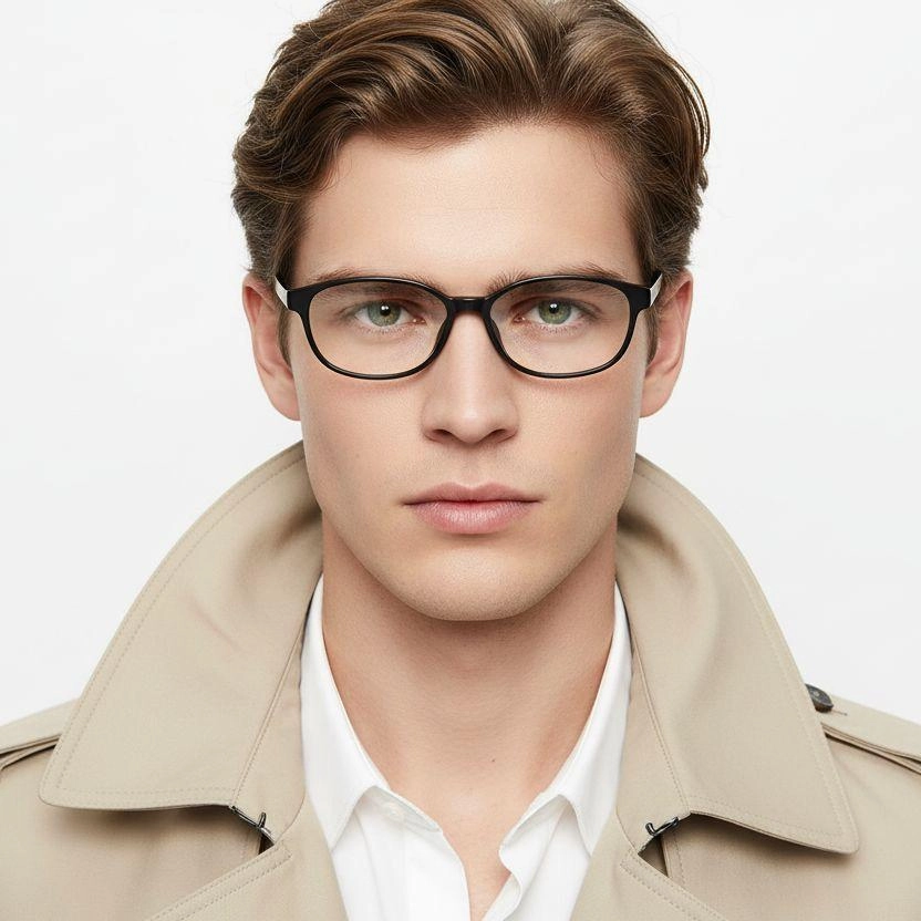 Oval Black TR90 Kids Glasses #BS0406-0343