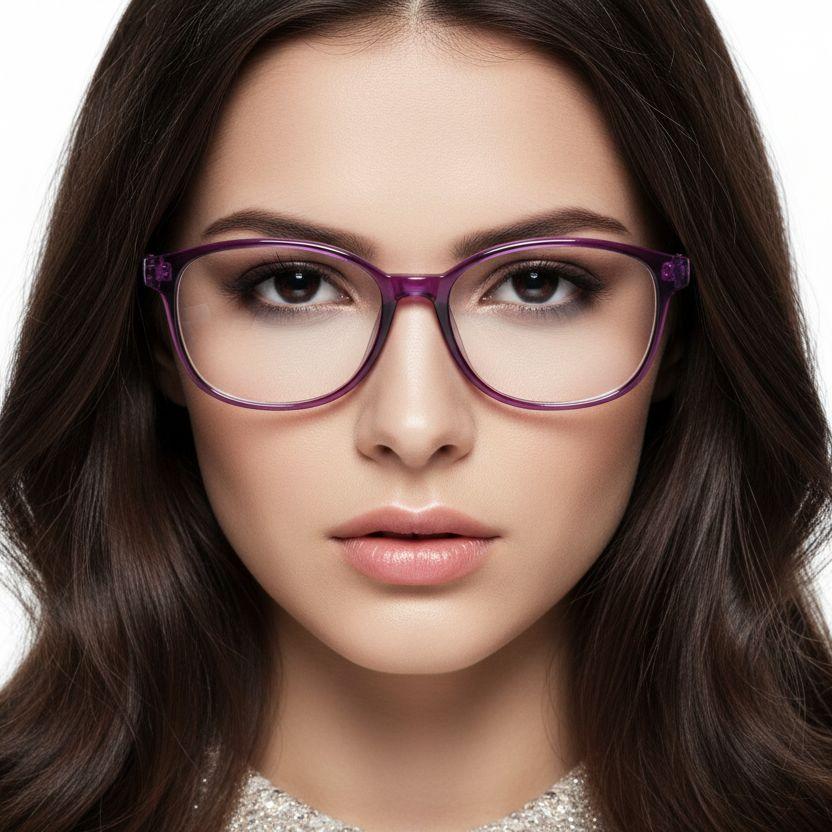 Oval Purple TR90 Kids Glasses #BS0406-0346