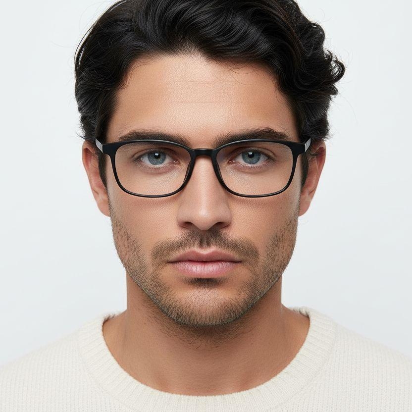 Rectangular Black TR90 Kids Glasses #BS0406-0347