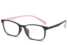Gafas rectangulares rosas TR90 para niños #BS0406-0348