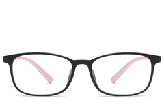 BS0406-0348_Pink_Rectangular_TR90_Kids_Glasses_front