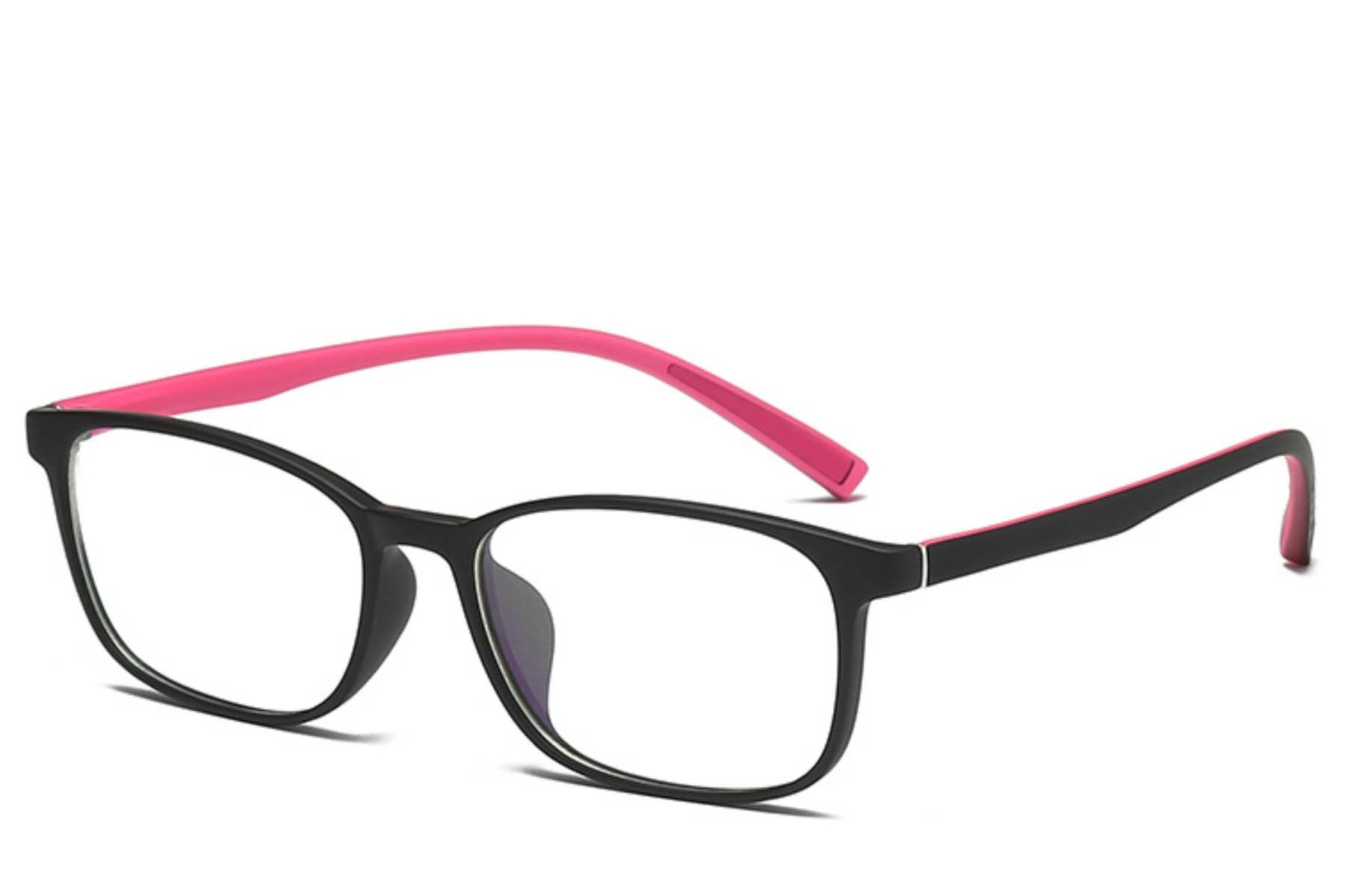 Gafas rectangulares TR90 rosas para niños #BS0406-0349