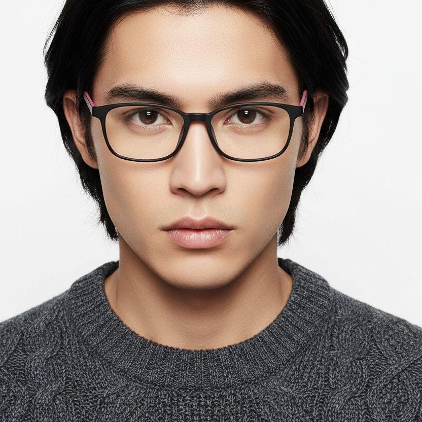 Gafas rectangulares TR90 rosas para niños #BS0406-0349