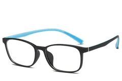 Rechteckige blaue TR90-Kinderbrille #BS0406-0350