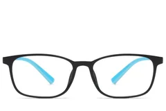 BS0406-0350_Blue_Rectangular_TR90_Kids_Glasses_front