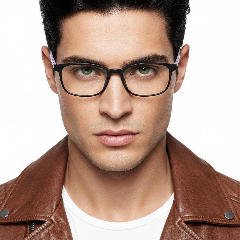 Rechteckige lila TR90 Kinderbrille #BS0406-0351