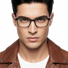 Rechteckige lila TR90 Kinderbrille #BS0406-0351