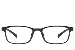 BS0406-0352_Black_Rectangular_TR90_Kids_Glasses_front