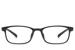 BS0406-0352_Black_Rectangular_TR90_Kids_Glasses_front