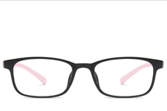 BS0406-0353_Pink_Rectangular_TR90_Kids_Glasses_front