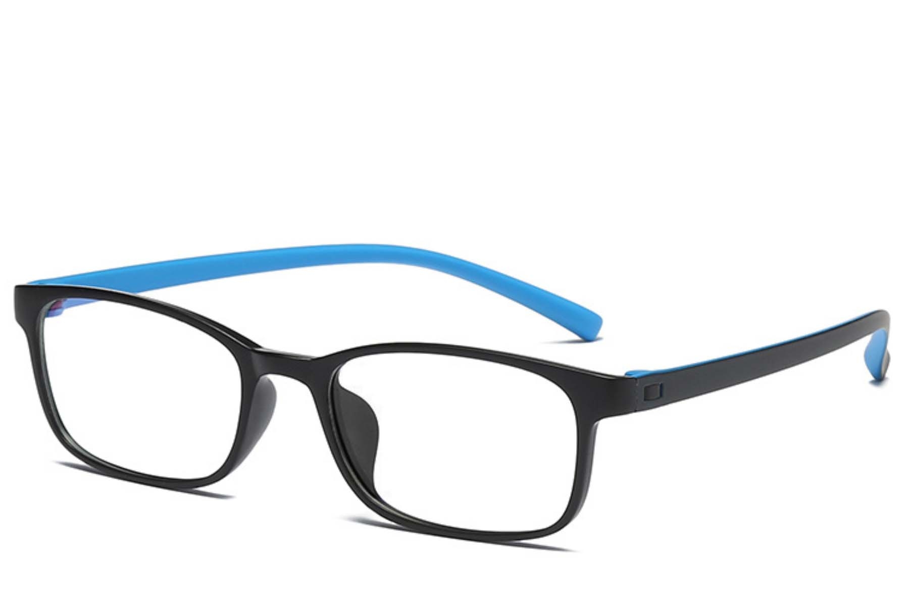Gafas rectangulares azules TR90 para niños #BS0406-0354