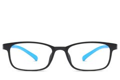 BS0406-0354_Blue_Rectangular_TR90_Kids_Glasses_front