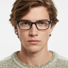 Rectangular Blue TR90 Kids Glasses #BS0406-0354