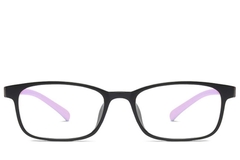 BS0406-0355_Purple_Rectangular_TR90_Kids_Glasses_front