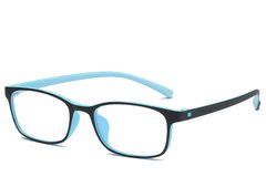 Rechteckige blaue TR90-Kinderbrille #BS0406-0356