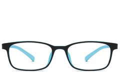 BS0406-0356_Blue_Rectangular_TR90_Kids_Glasses_front