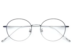 BS0406-0358_Silver_Oval_Titanium_Glasses_front