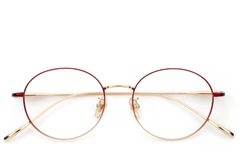 BS0406-0361_Red_Oval_Titanium_Glasses_front