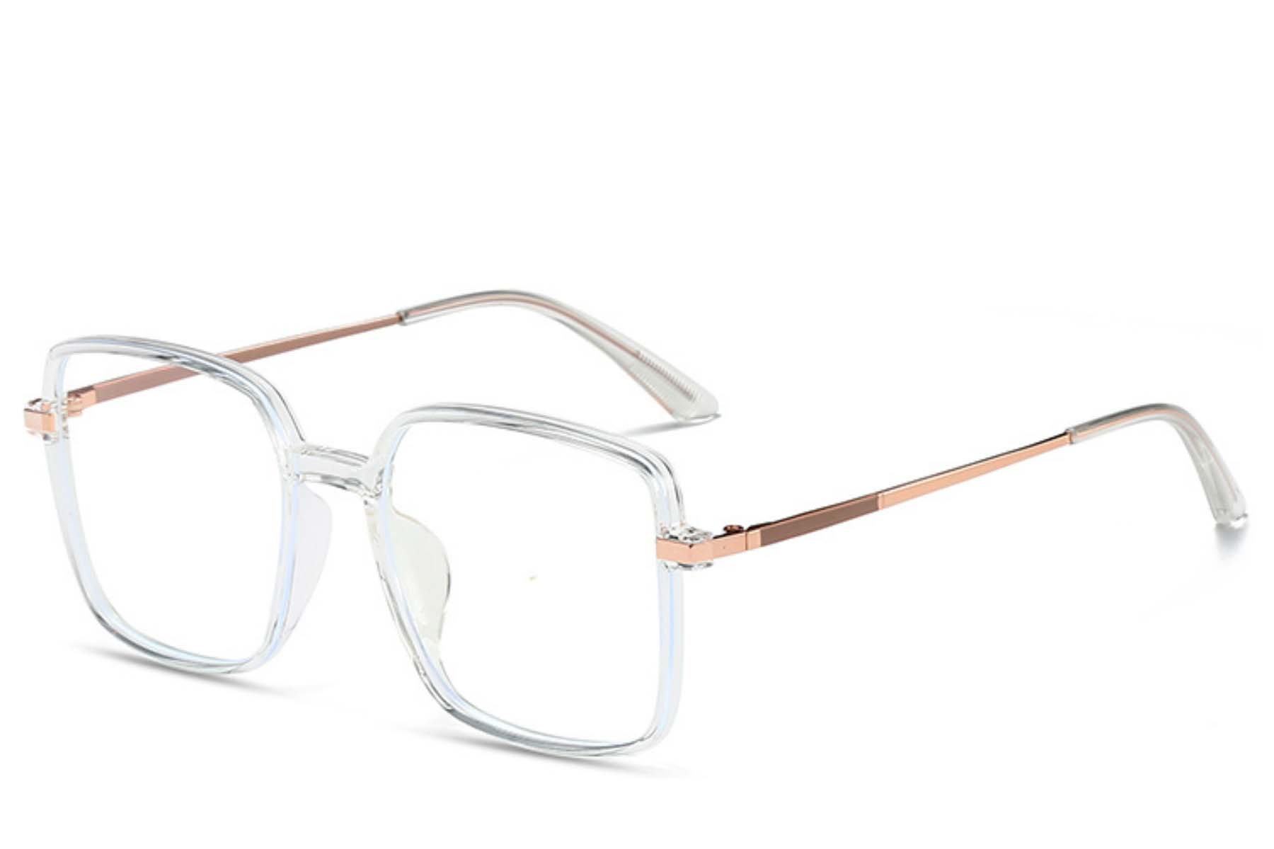 Rechteckige transparente TR90-Brille #BS0406-0363