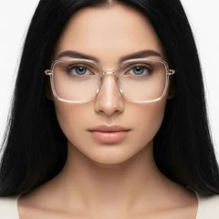 BS0406-0363_Transparent_Rectangular_TR90_Glasses_model