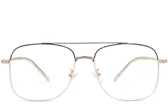 BS0406-0368_Golden_Aviator_Metal_Glasses_front