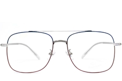BS0406-0369_Blue_Aviator_Metal_Glasses_front