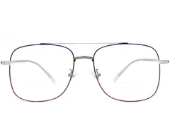 BS0406-0369_Blue_Aviator_Metal_Glasses_front