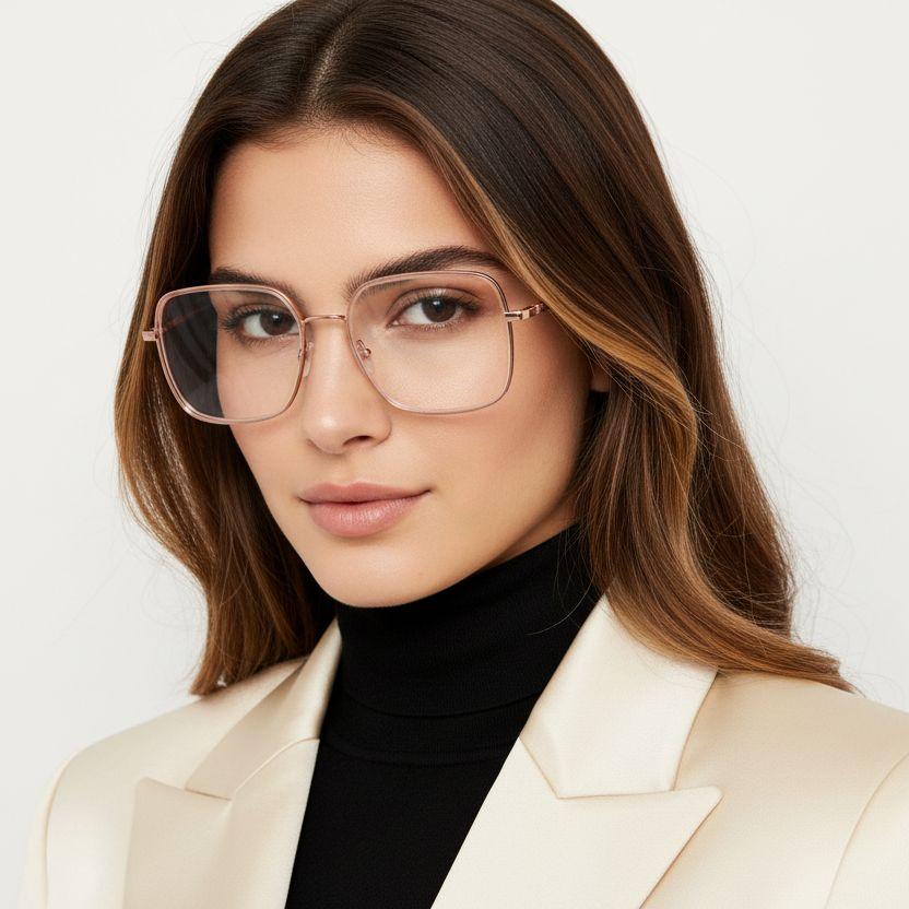 BS0406-0372_Pink_Rectangular_Metal_Glasses_model