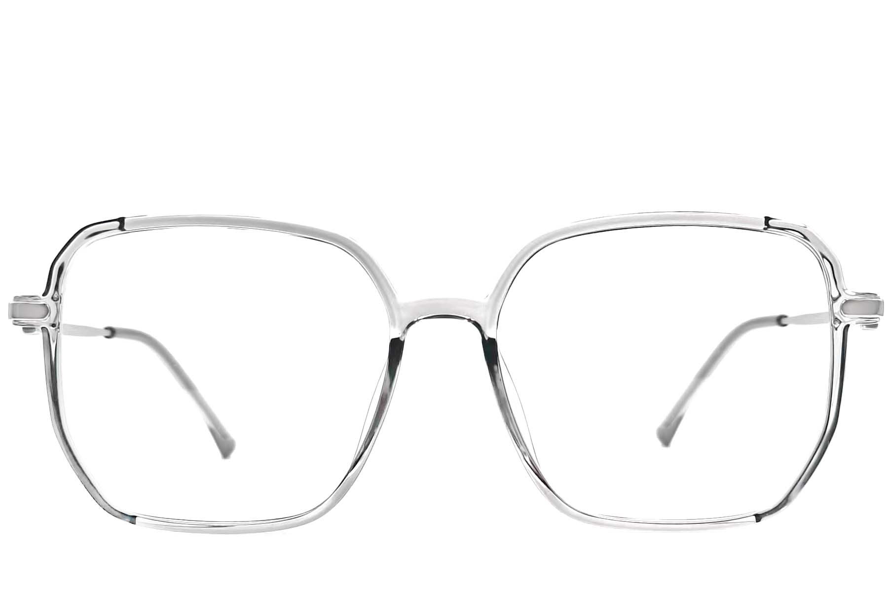 BS0406-0375_Grey_Geometric_TR90_Glasses_front