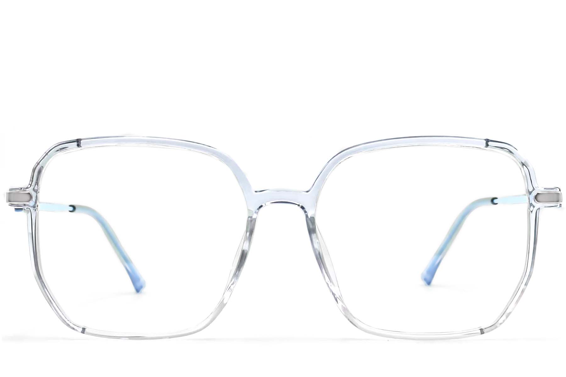 BS0406-0377_Blue_Geometric_TR90_Glasses_front